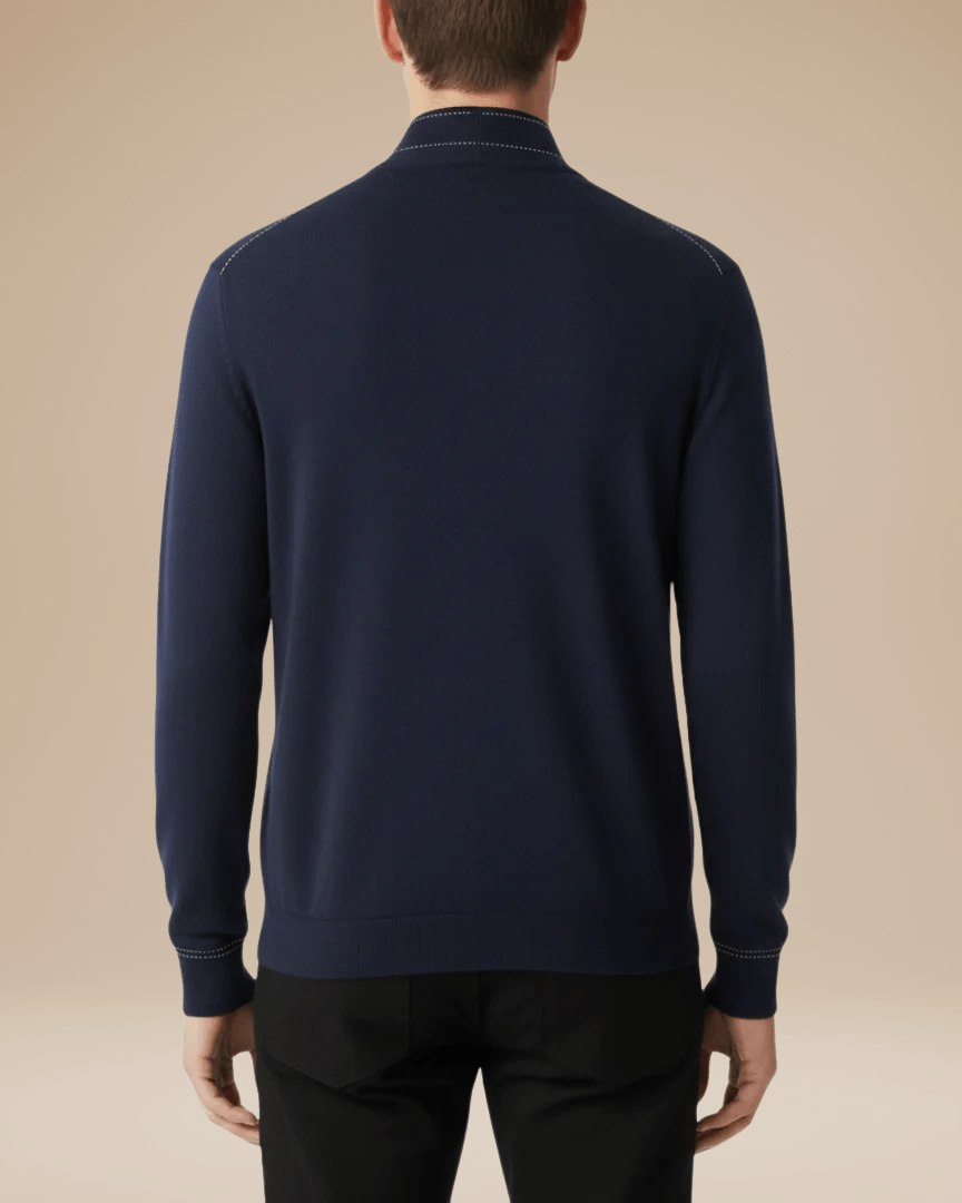 Cardigan Uomo Leggero in Maglia Fine di Cotone Morbido 4