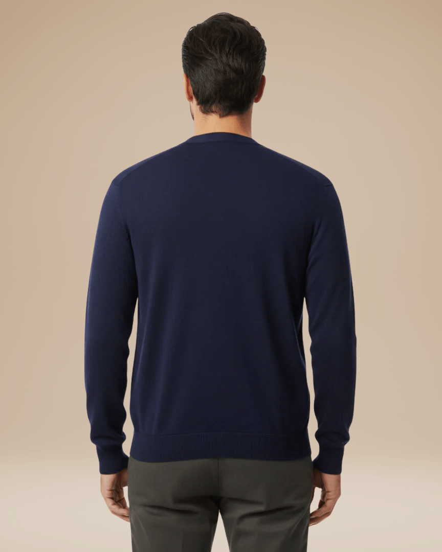 Cardigan Uomo Misto Cashmere Scollo a V Bottoni Elegante 8