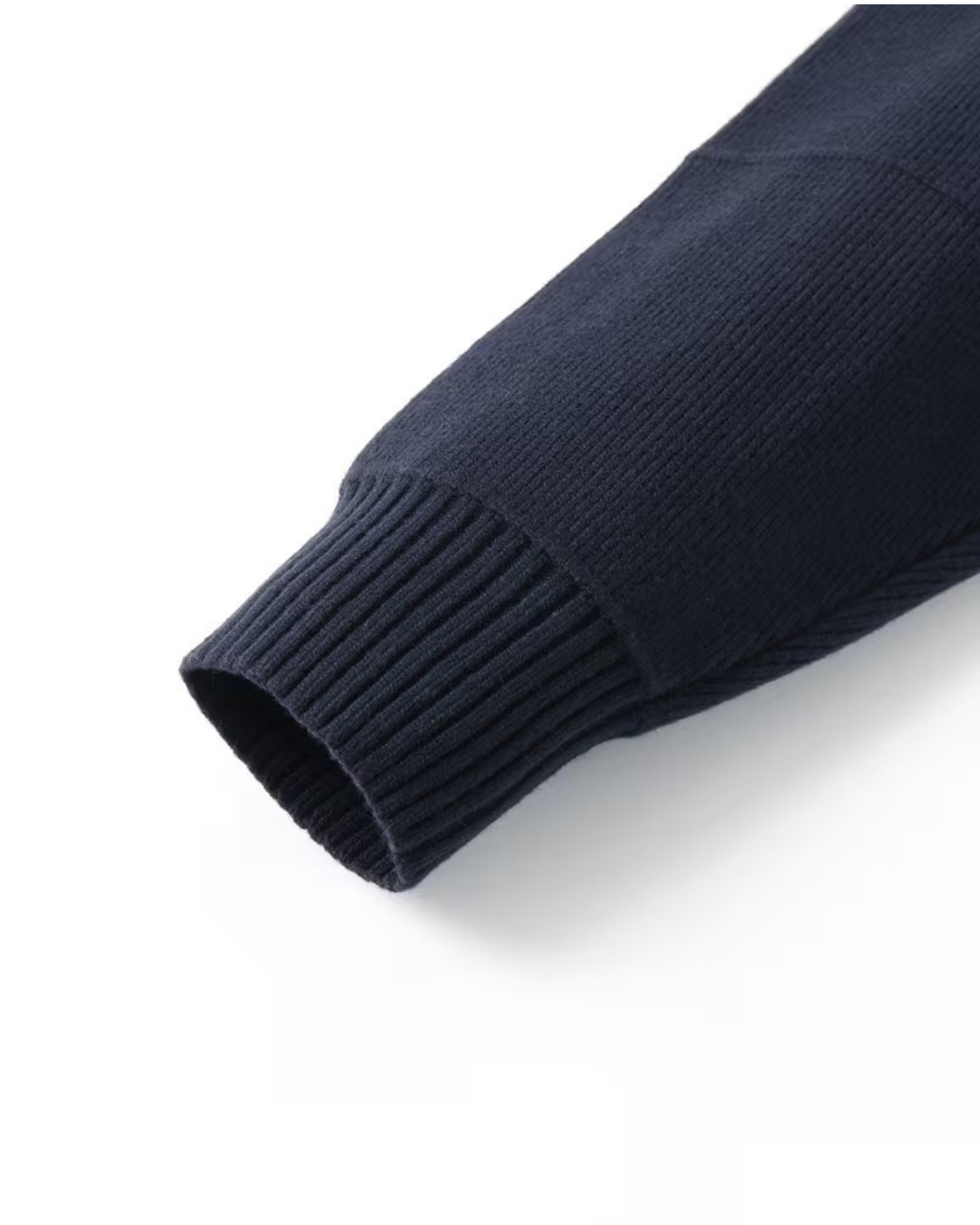 Cardigan Uomo in Maglia Full Zip Collo Alto 4