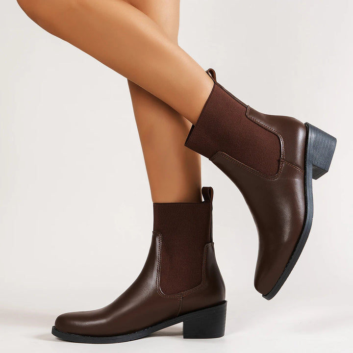 Chunky Heel Chelsea Boots for Women – Stylish &amp; Comfortable