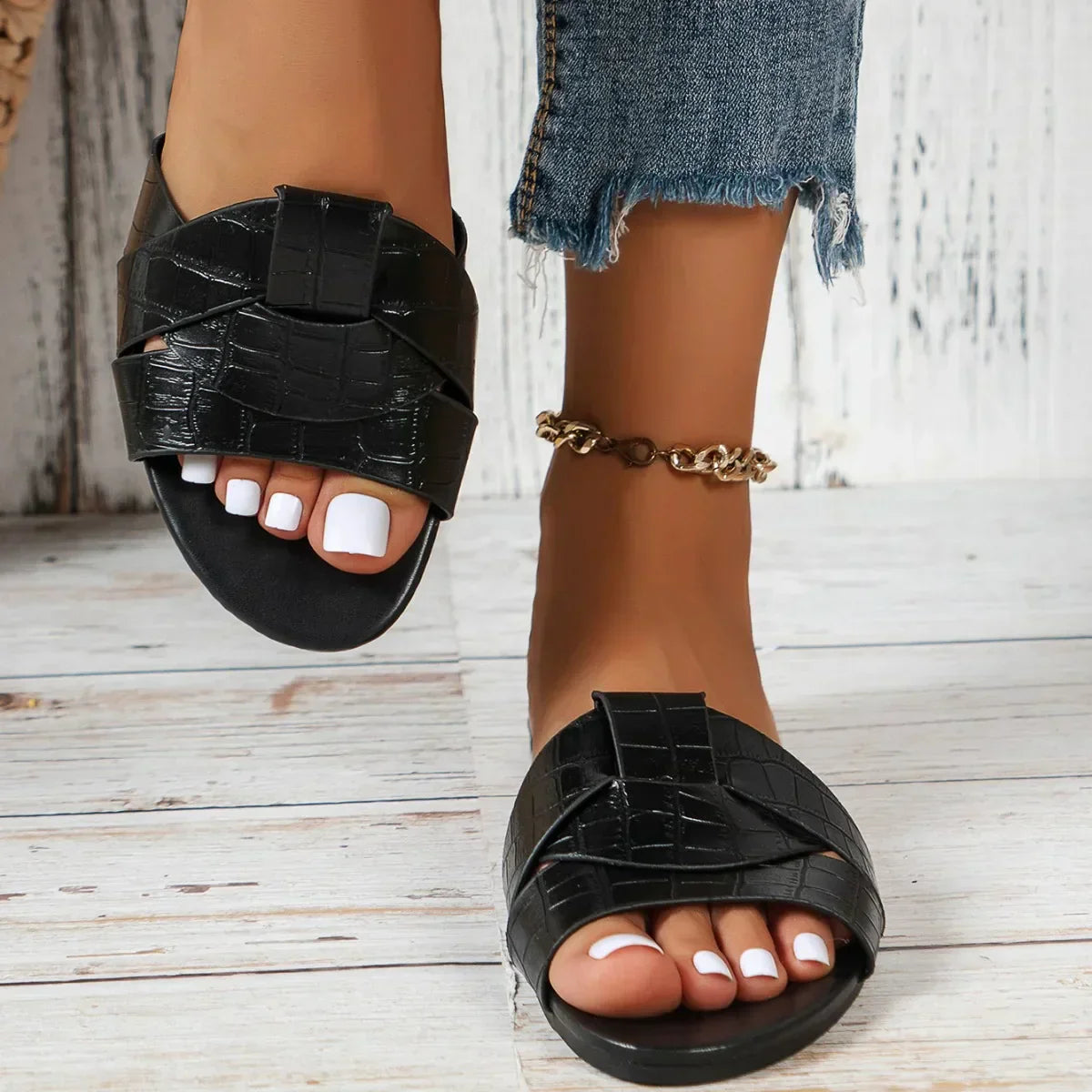 Ciabatte flat da donna con fiocco - Morbide e femminili 2
