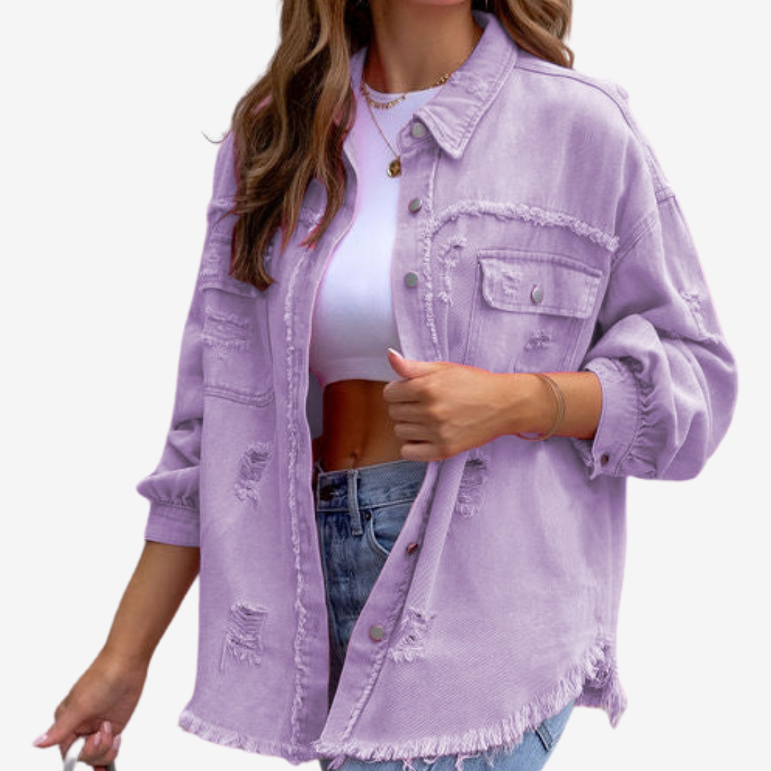 Clarina™ Giacca di jeans oversize 10
