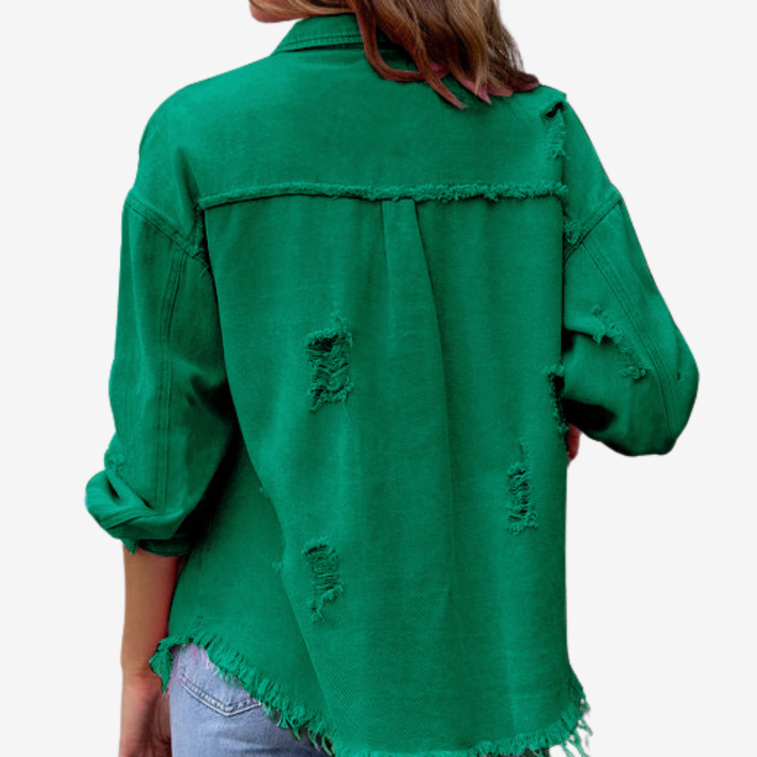 Clarina™ Giacca di jeans oversize 6
