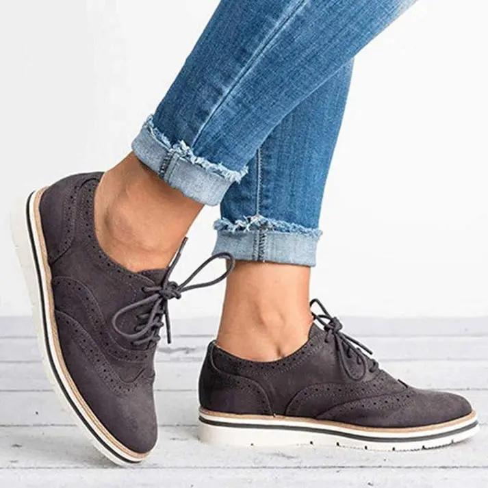 Classic Brogue Trainers for Women – Stylish &amp; Comfortable All-Day Wear-Caliboot