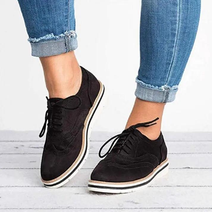 Classic Brogue Trainers for Women – Stylish &amp; Comfortable All-Day Wear-Caliboot