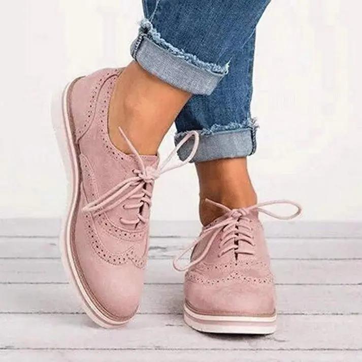 Classic Brogue Trainers for Women – Stylish &amp; Comfortable All-Day Wear-Caliboot