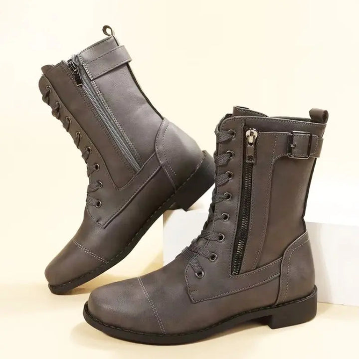 Classic Lace-Up Black Ankle Boots for Women – Timeless Style &amp; All-Day Comfort