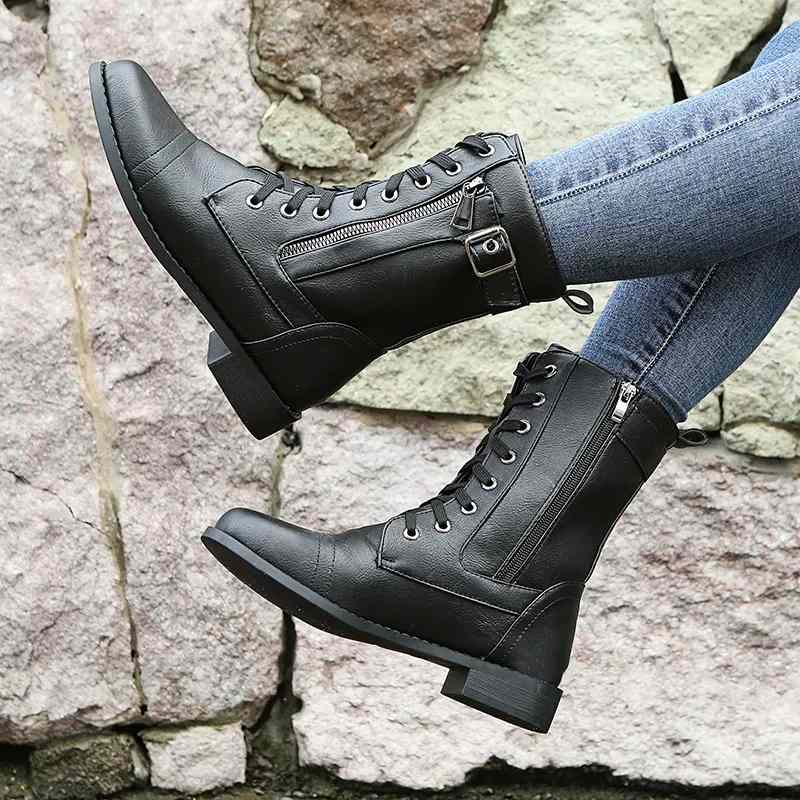Classic Lace-Up Black Ankle Boots for Women – Timeless Style &amp; All-Day Comfort