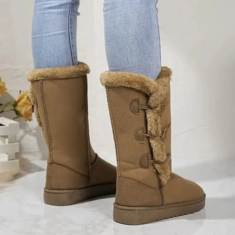 Classic Plush Snow Boots for Women – Warm &amp; Cozy Winter Footwear