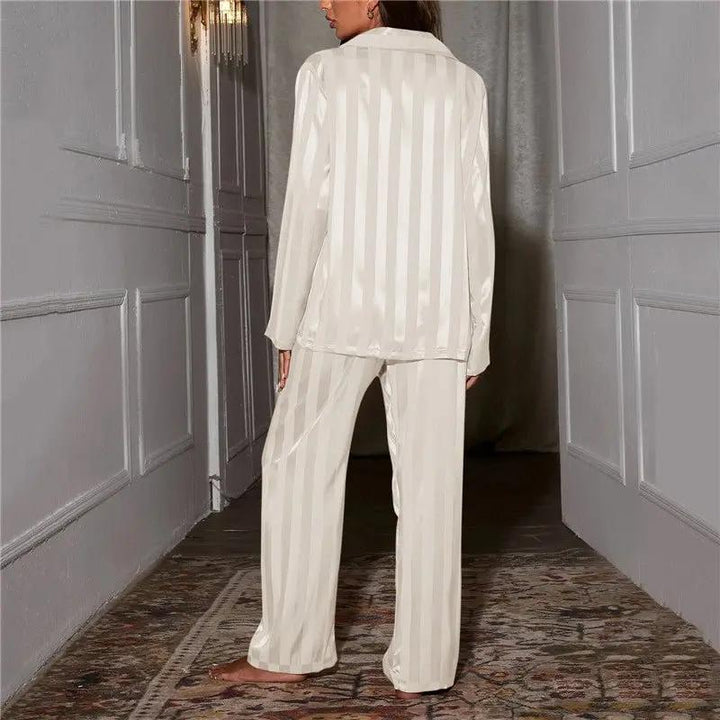 Classic Striped Pajama Set for Women – Comfortable &amp; Stylish Sleepwear-Caliboot