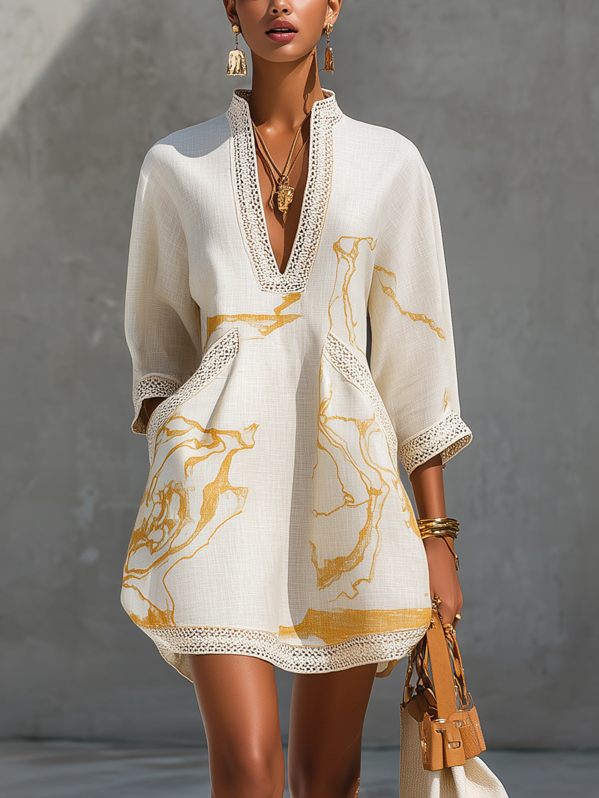 Clotilde™ Miniabito in pizzo all'uncinetto 0