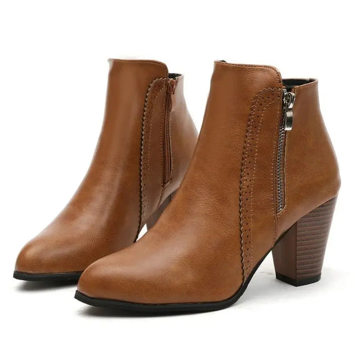 Coarse Heeled Fashion Boots for Women – Stylish &amp; Comfortable