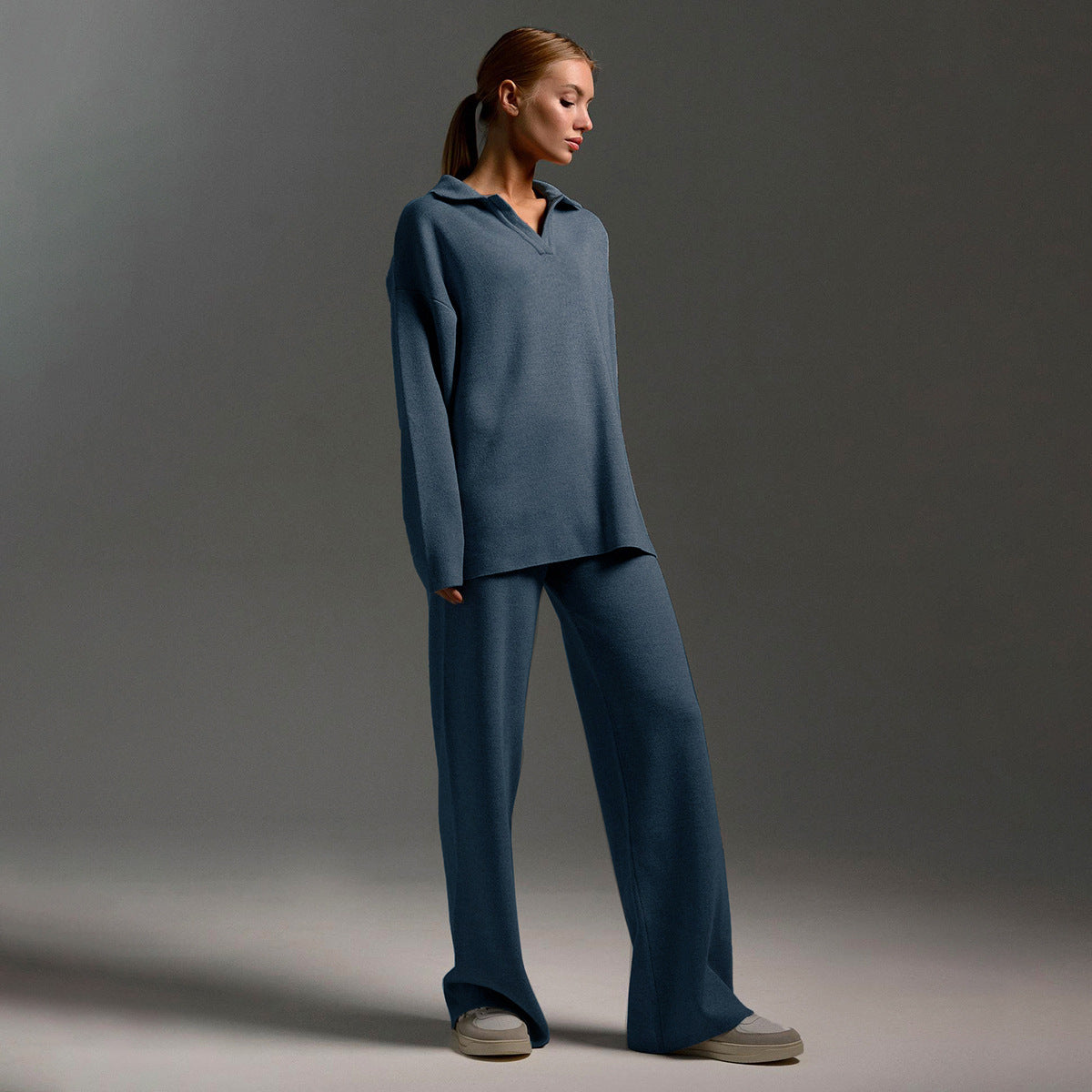 Completo Donna | Pantalone Largo e Maglia Comoda 2