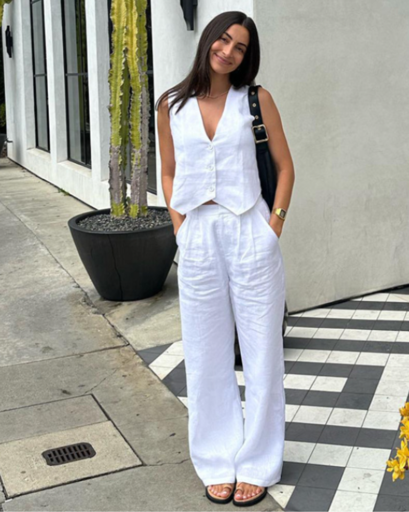 Completo in Lino Due Pezzi Elegante | Stile Sartoriale 1