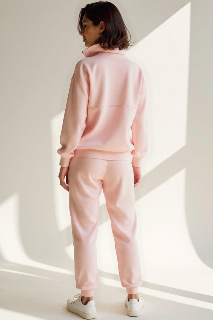 Cotton Tracksuit Set | Zip Sweatshirt &amp; Jogger Trousers | Soft &amp; Comfortable