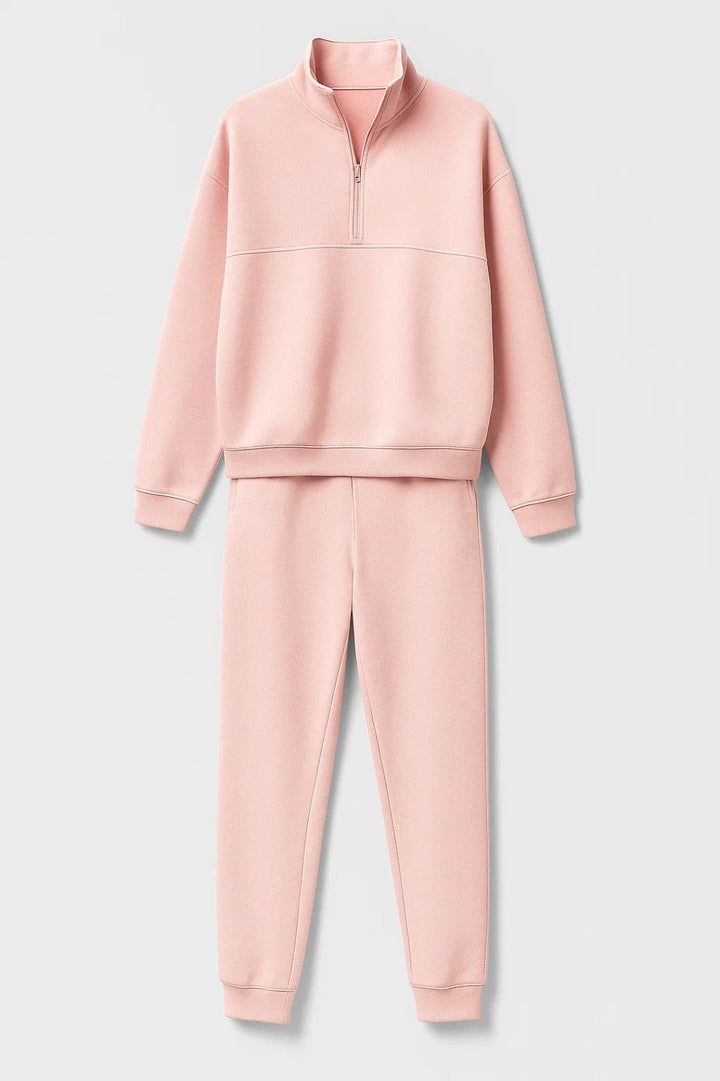 Cotton Tracksuit Set | Zip Sweatshirt &amp; Jogger Trousers | Soft &amp; Comfortable