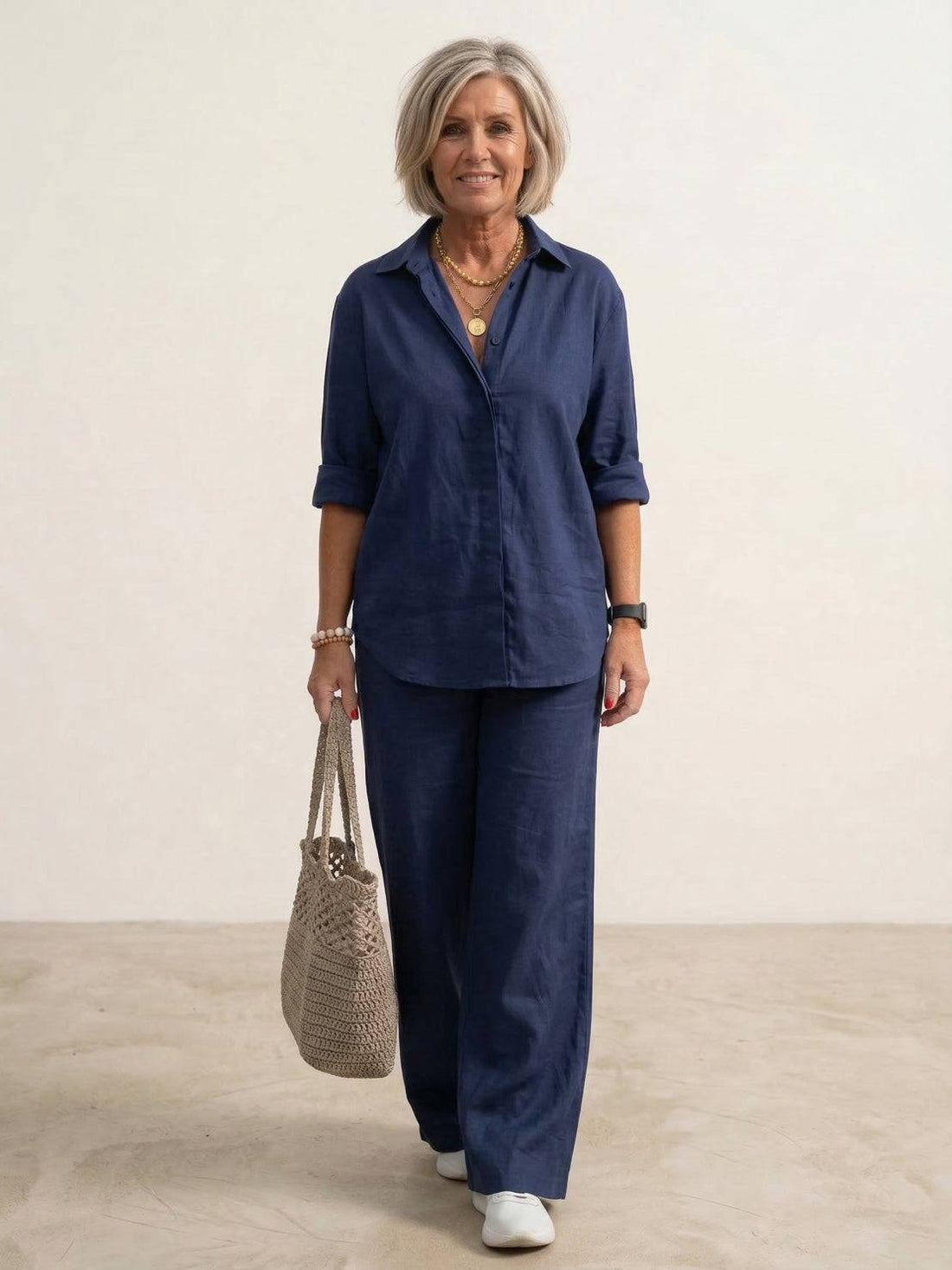 Completo Due Pezzi Donna | Camicia & Pantaloni Ampi Chic