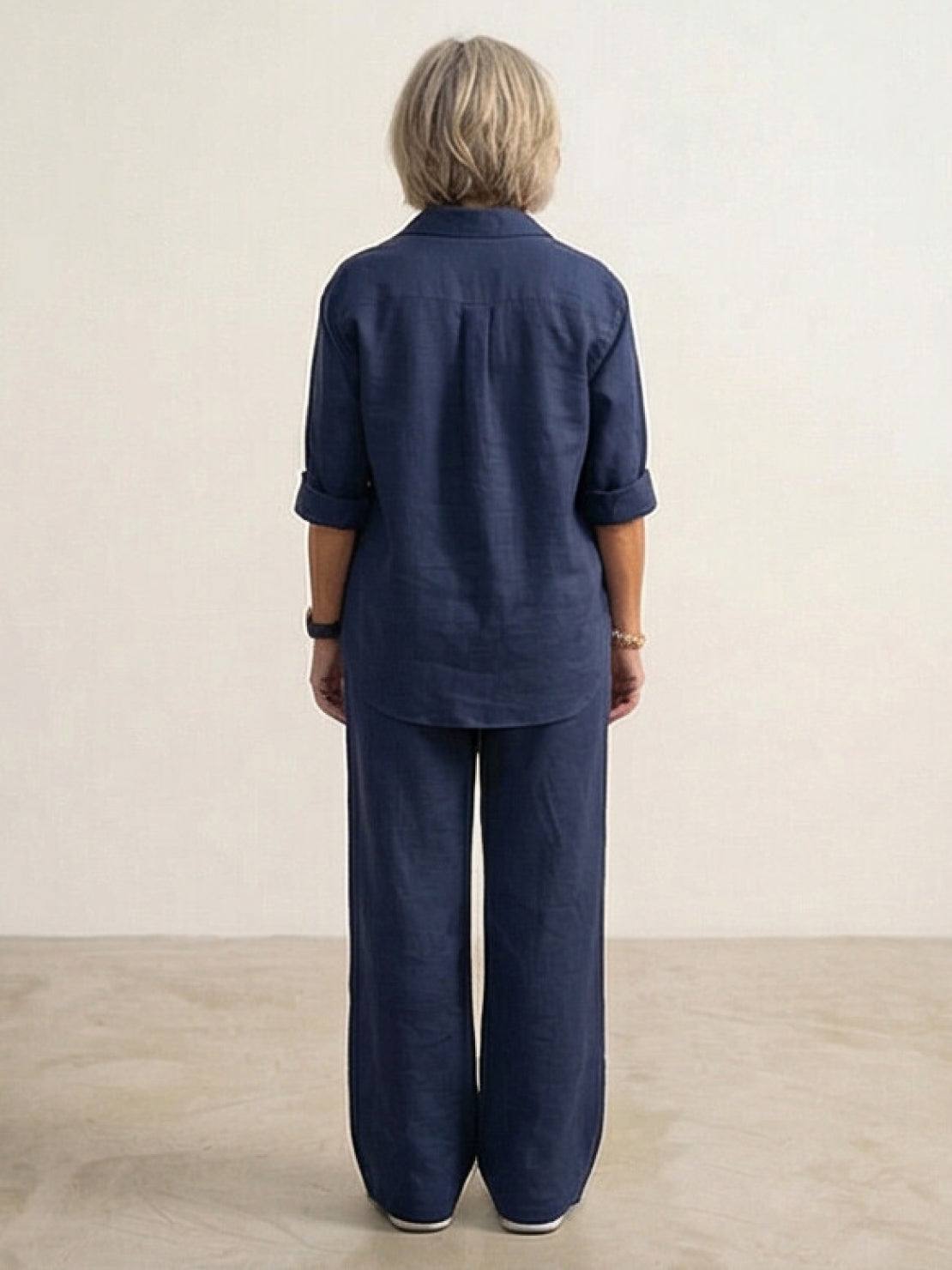 Completo camicia e pantaloni ampi da donna – Chic e fluido 3