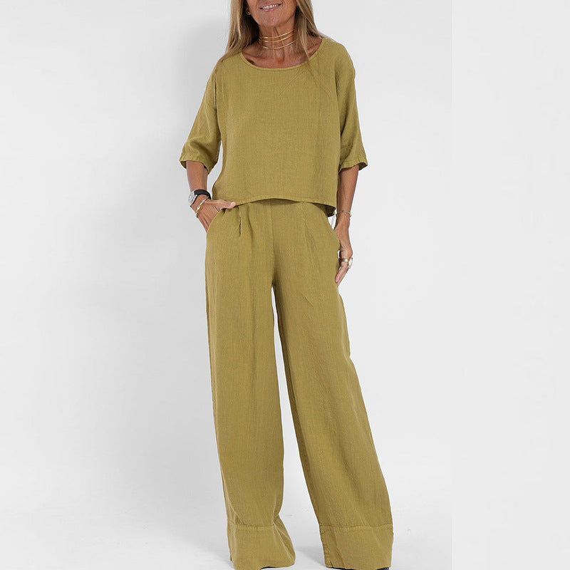 Completo top e pantaloni ampi da donna – Leggero e moderno 2