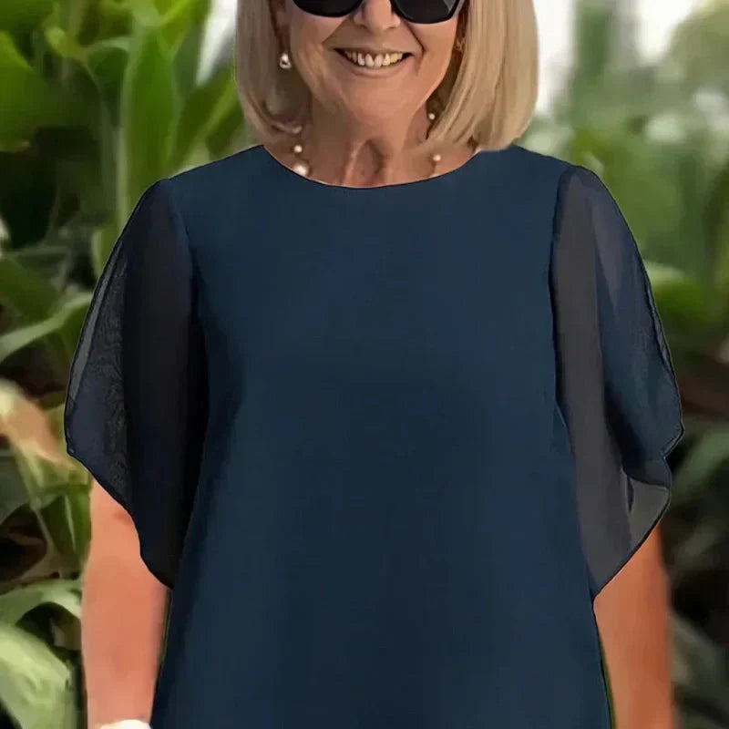 Costume con pantaloni palazzo drappeggiati Donna | Eleganza Fluida & Linea Slanciata
