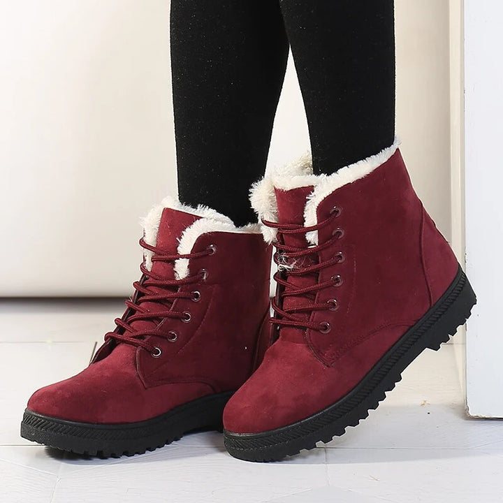Cozy Short Ankle Boots for Women – Stylish &amp; Warm for Winter