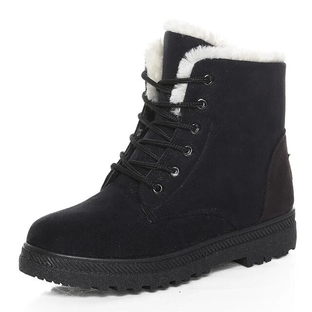 Cozy Short Ankle Boots for Women – Stylish &amp; Warm for Winter