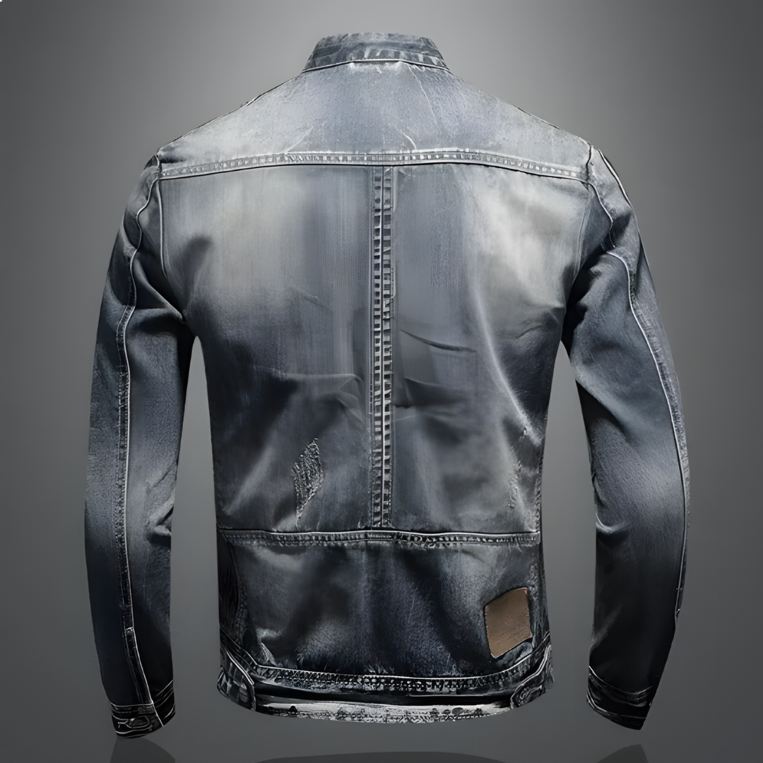 Denim Giacca Uomo | Chiusura Zip & Tasche con Zip