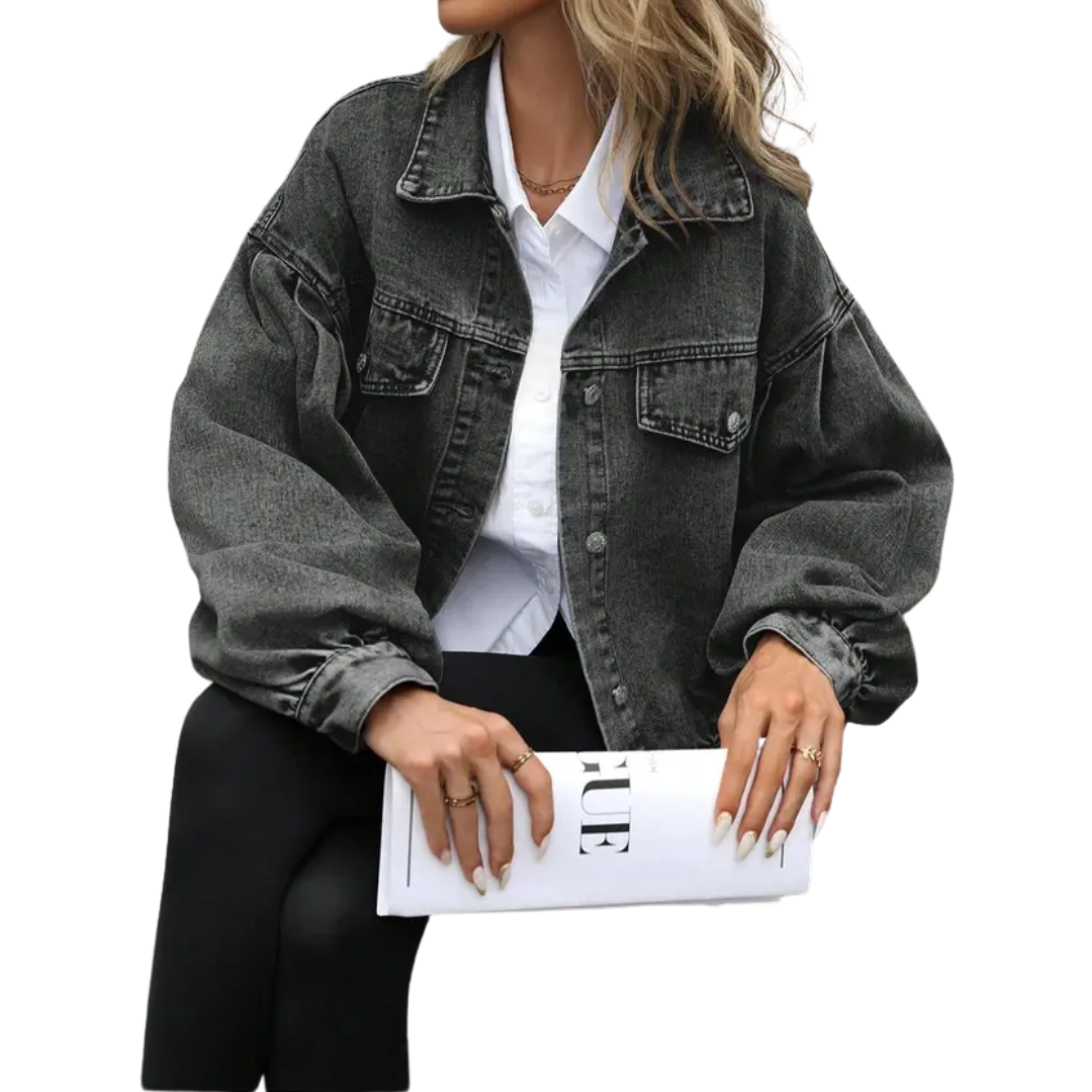 Denim giacca Donna | Taglio ampio chic & Linea cropped slancia