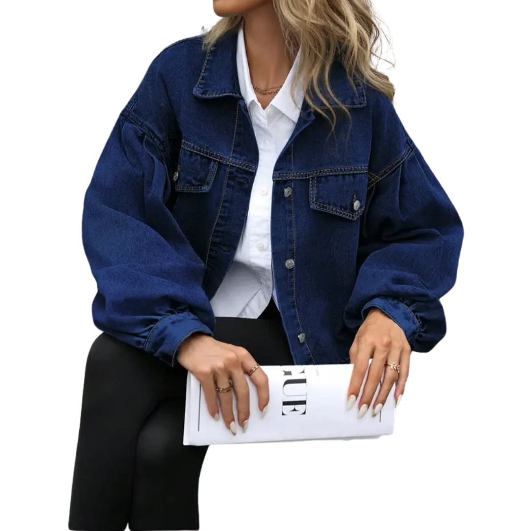 Denim giacca Donna | Taglio ampio chic & Linea cropped slancia