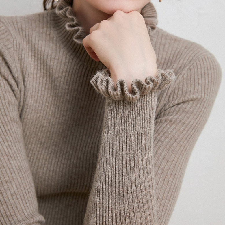 Dolcevita Donna | Collo Arricciato con Polsini a Volant