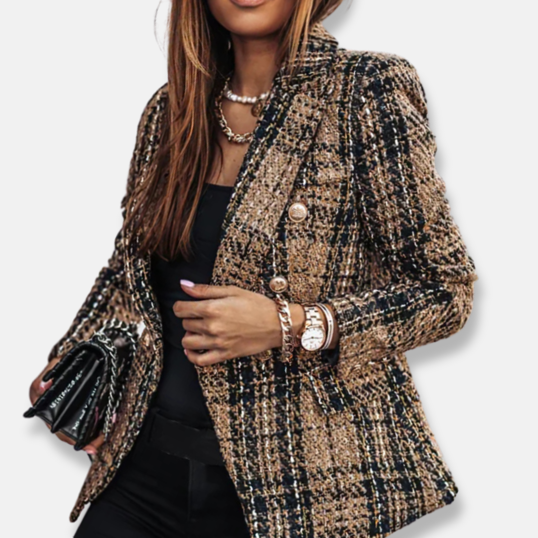Donna - Blazer a quadri - stile doppiopetto 2