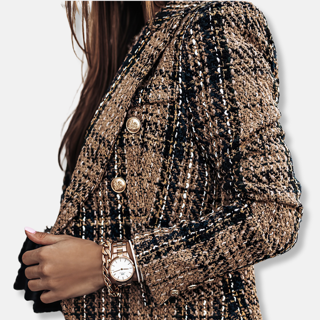Donna - Blazer a quadri - stile doppiopetto 3
