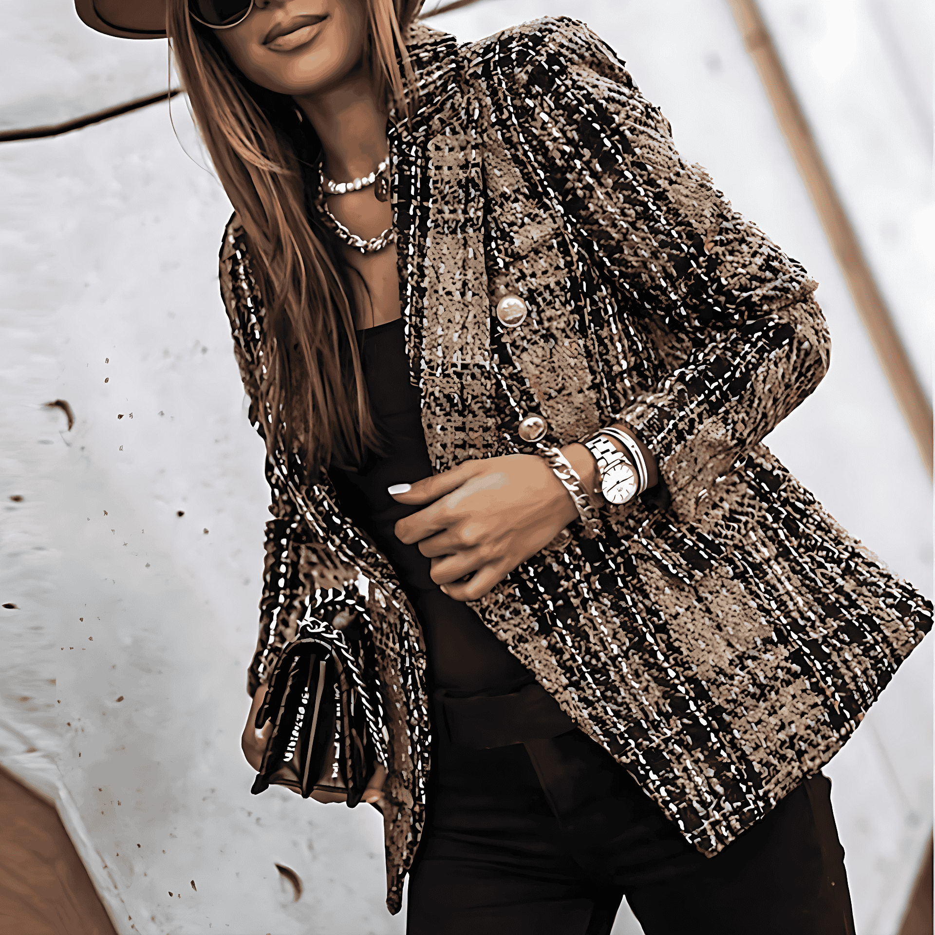 Donna - Blazer classico con chiusura singola 0