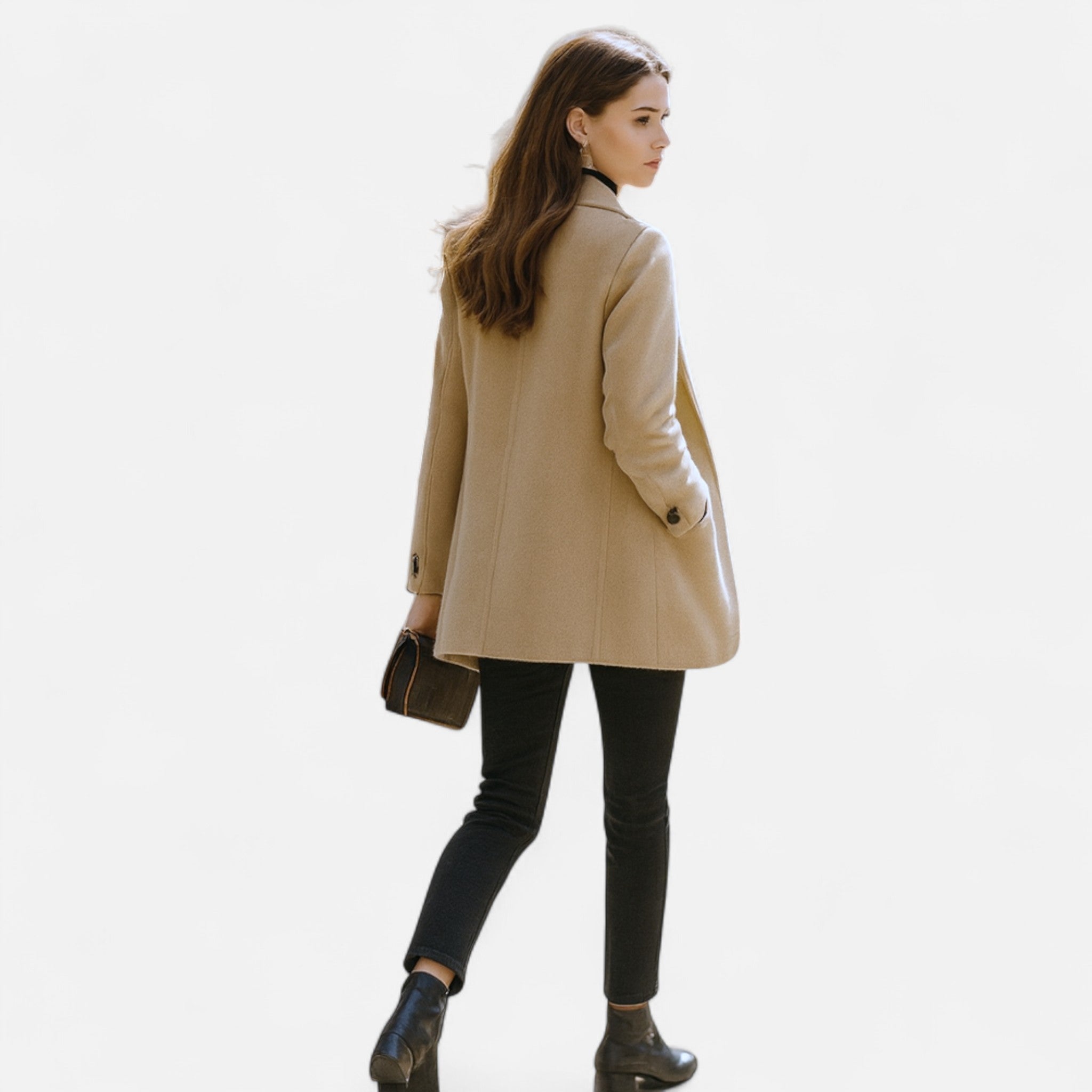 Donna - Cappotto blazer classico - Taglio sartoriale 4