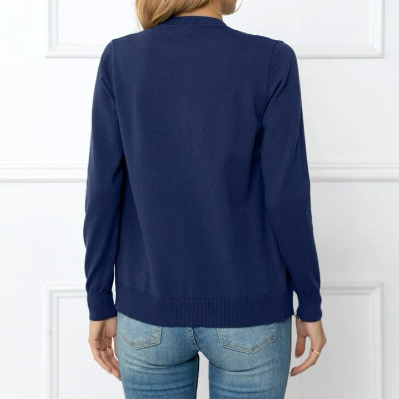 Donna - Cardigan elegante con bottoni sottili 1