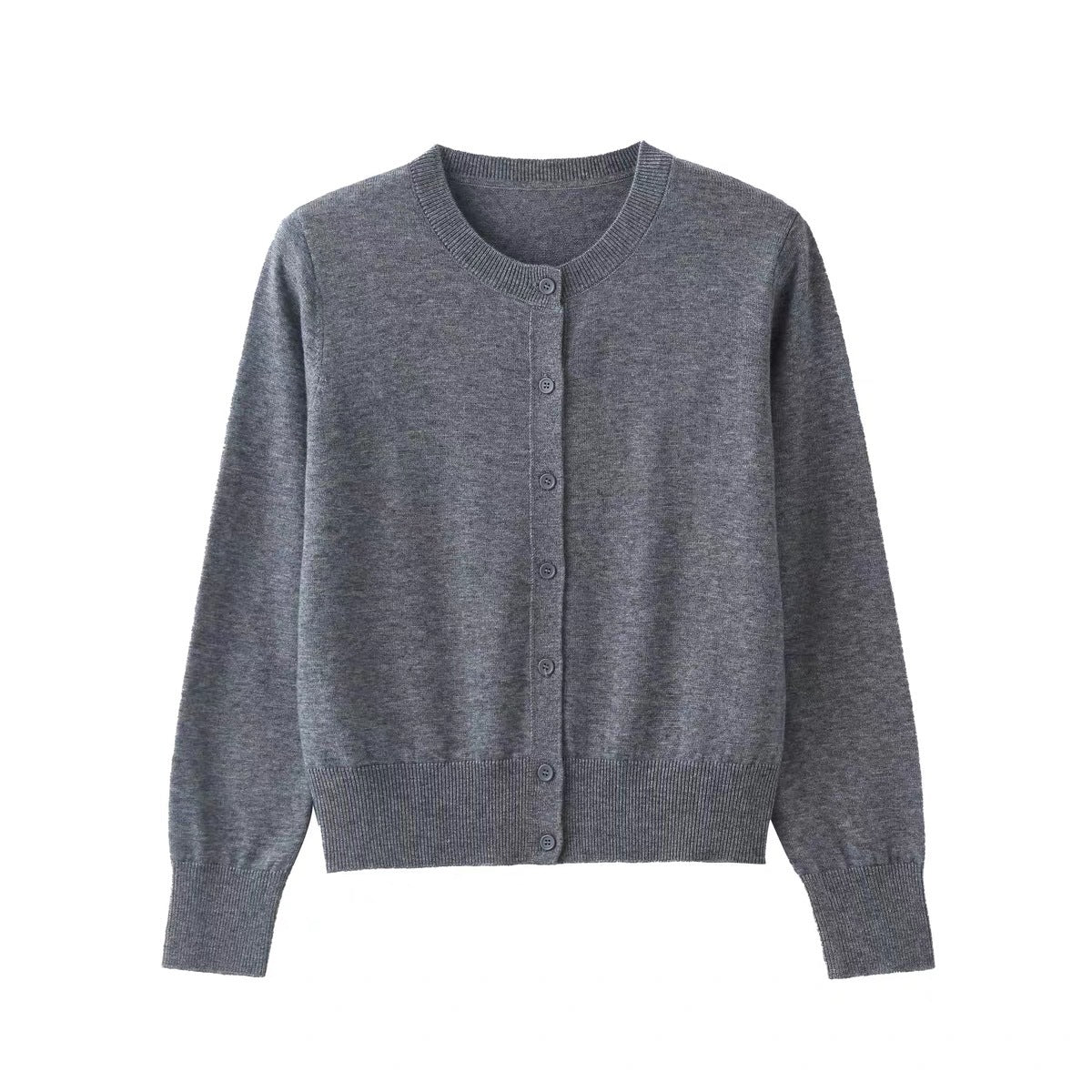 Donna - Cardigan elegante con bottoni sottili 5