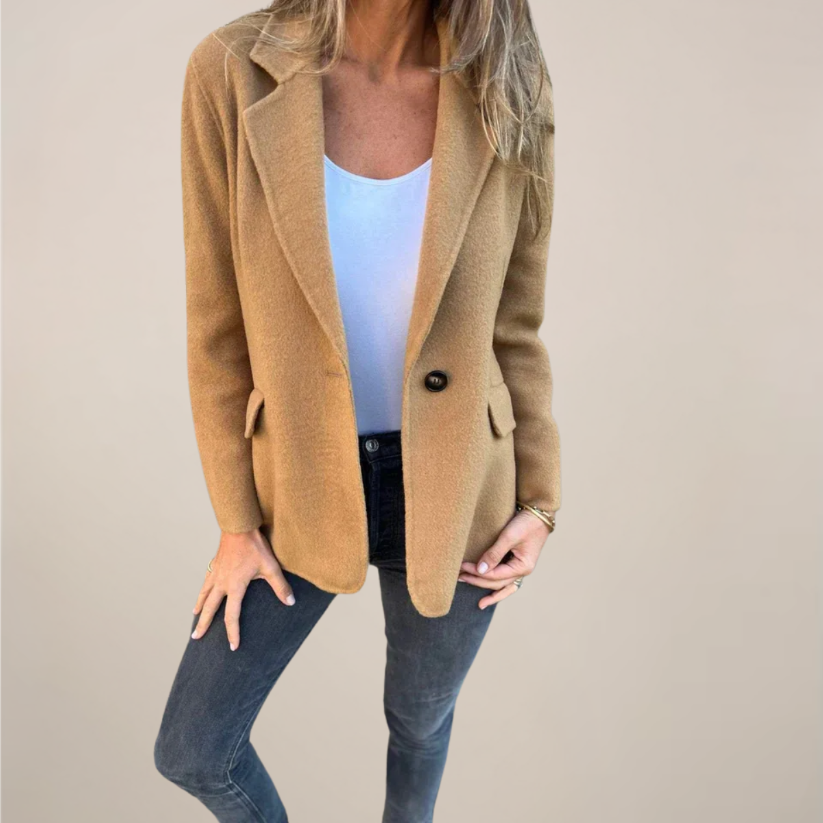 Donna - Giacca blazer sartoriale - Stile con risvolto a tacca 2