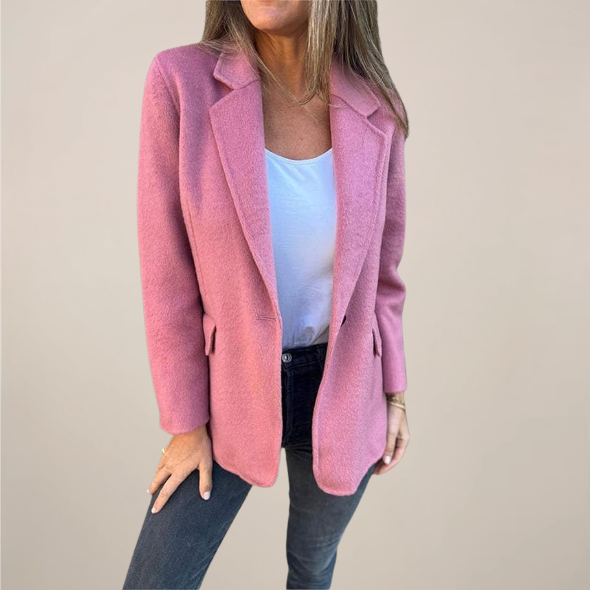 Donna - Giacca blazer sartoriale - Stile con risvolto a tacca 4