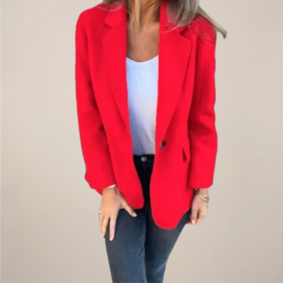Donna - Giacca blazer sartoriale - Stile con risvolto a tacca 5