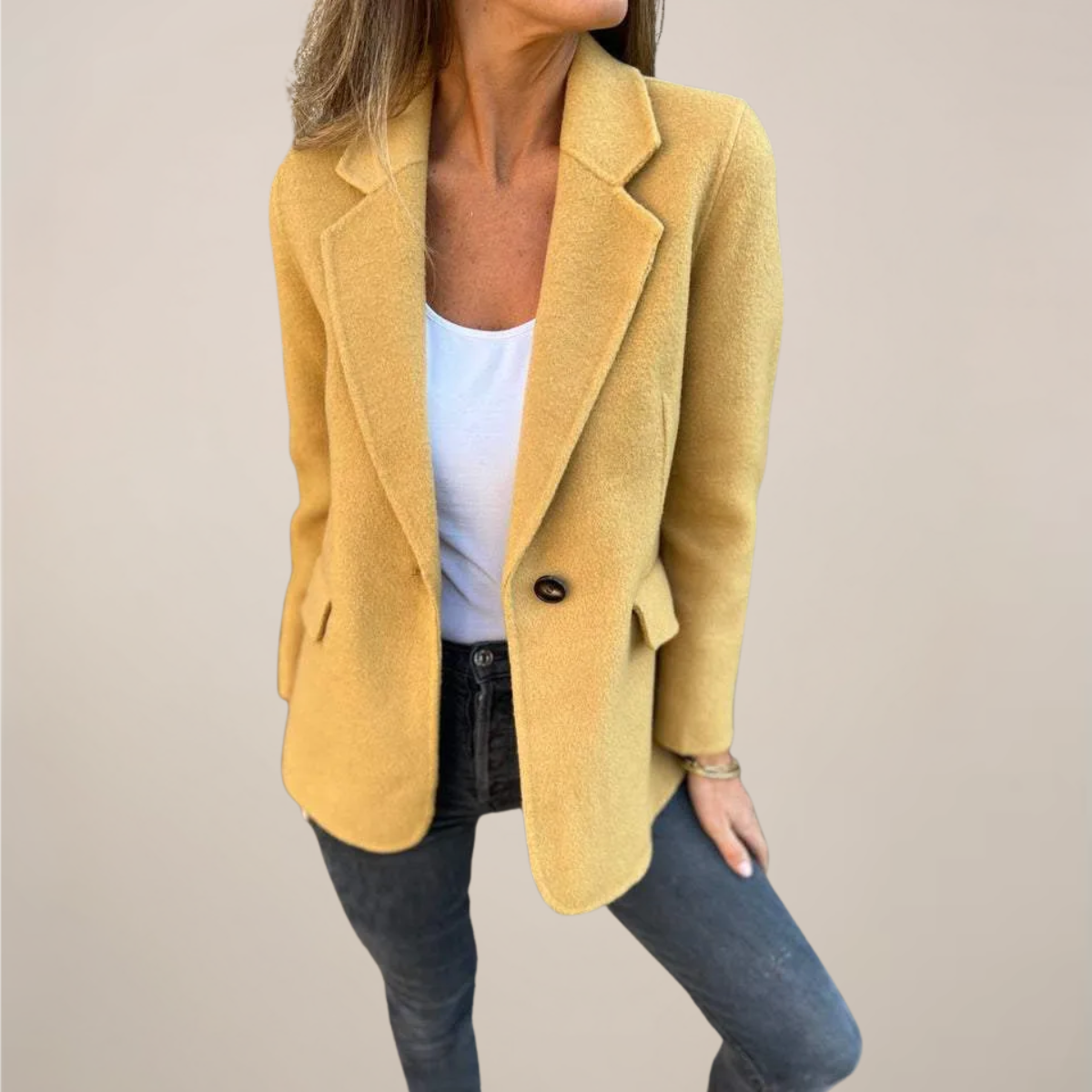Donna - Giacca blazer sartoriale - Stile con risvolto a tacca 6