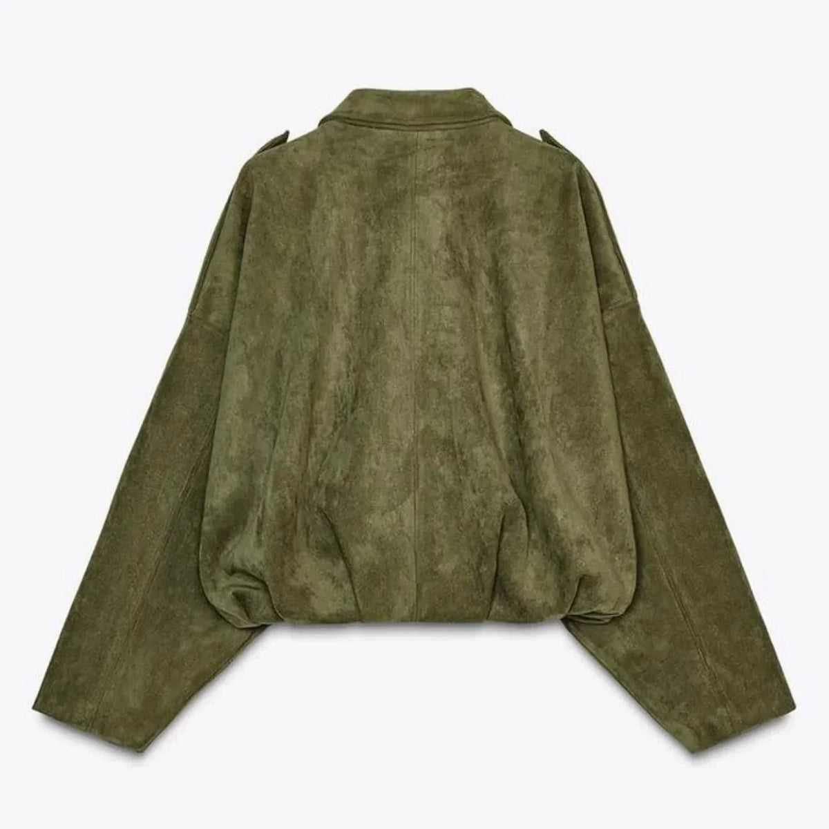 Donna - Giacca oversize in pelle scamosciata 1