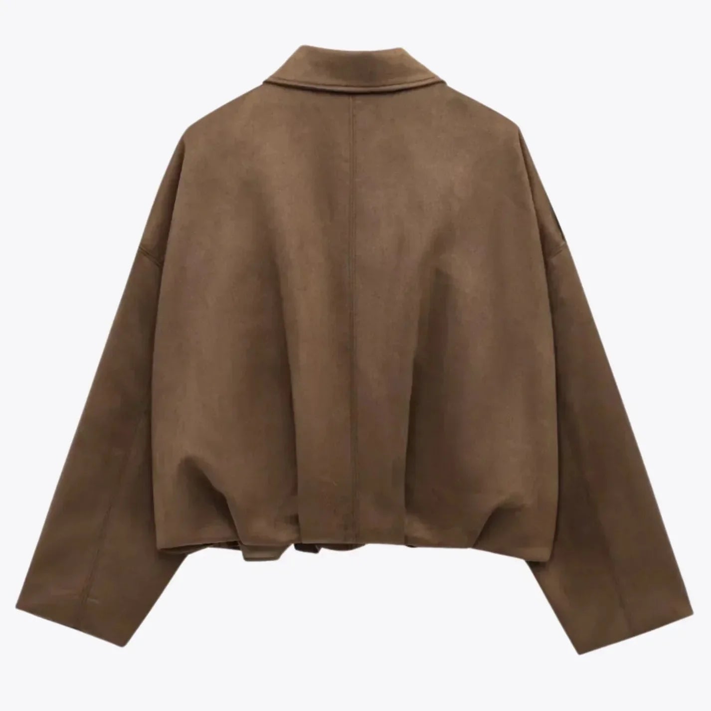Donna - Giacca oversize in pelle scamosciata 3