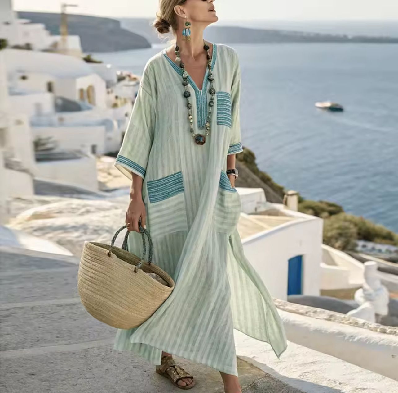 Elegante Mary - Abito lungo da spiaggia per un look estivo alla moda 7