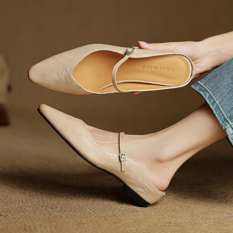 Eleganti sandali Donna | Punta Affusolata & Cinturino Regolabile per Stabilità