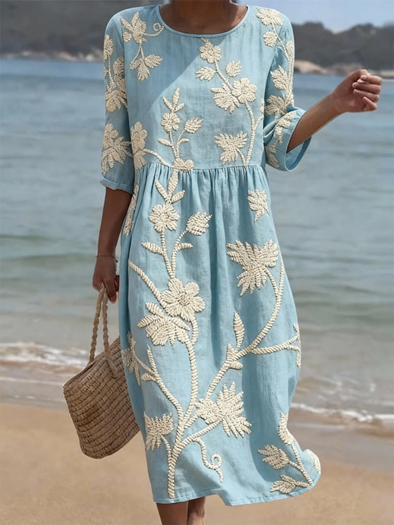 Eleonora™ | Abito Vintage Ricamato 0