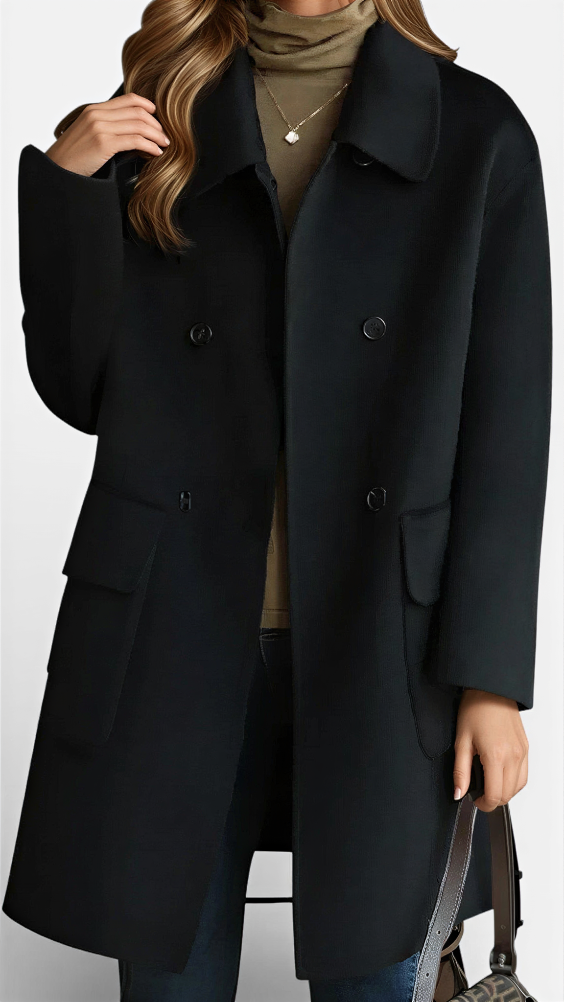 Eliara | Cappotto Doppiopetto Elegante Da Donna 1