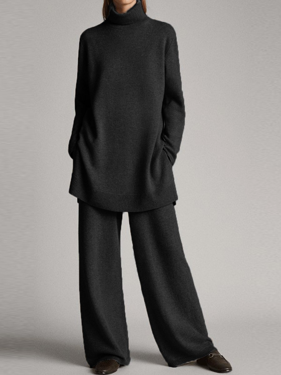 Elina | Completo Maglia Oversize A Collo Alto 0