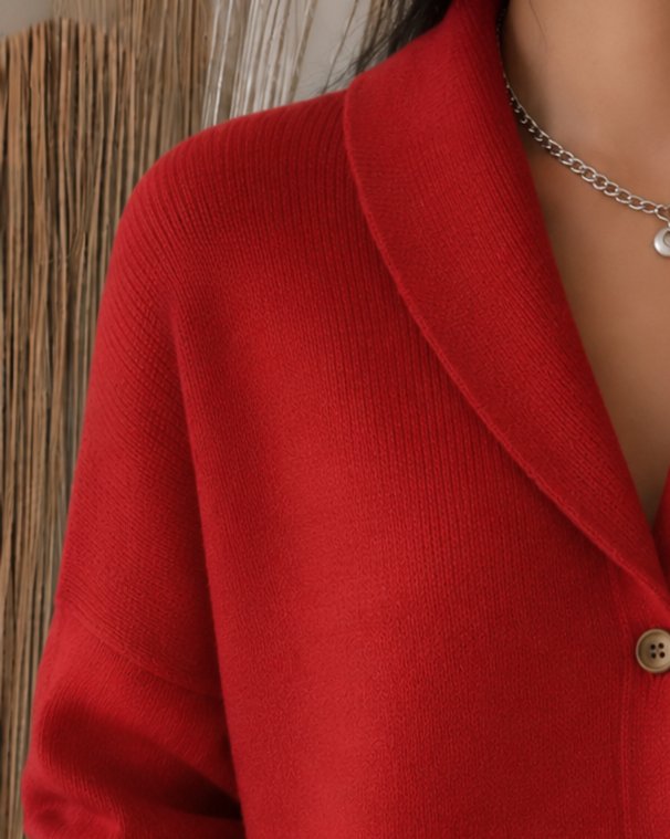 Élodie | Cardigan a coste con collo 3