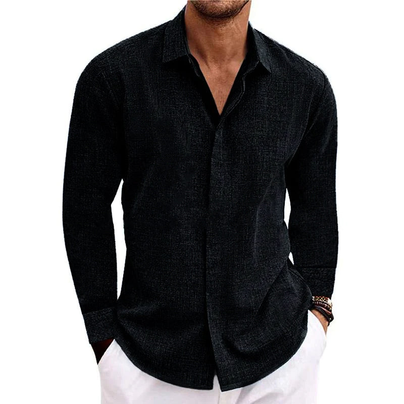 Ernesto - Camicia Di Lino a Maniche Lunghe 2