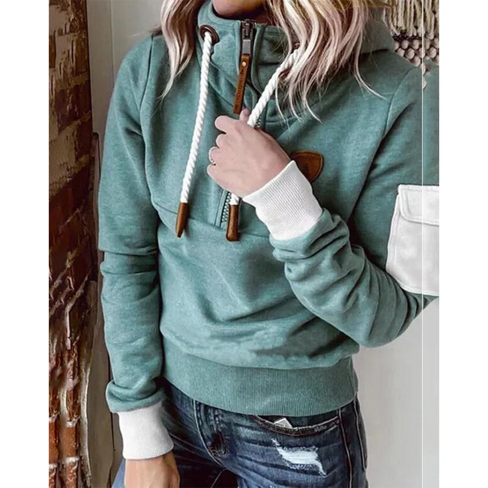 Felpa con cappuccio da donna elegante e morbida - Maglione spesso e confortevole 1